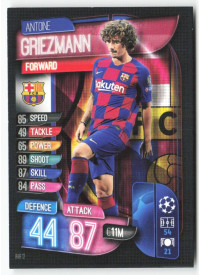 Antoine Griezmann, Card, 2019-20 Topps Match Attax UEFA Champions League, BASE