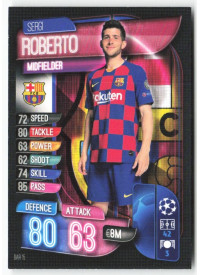 Sergi Roberto, Card, 2019-20 Topps Match Attax UEFA Champions League, BASE