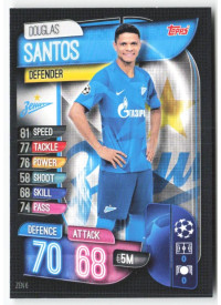 Douglas Santos, Card, 2019-20 Topps Match Attax UEFA Champions League, BASE