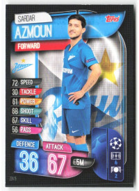 Sardar Azmoun, Card, 2019-20 Topps Match Attax UEFA Champions League, BASE
