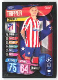 Kieran Trippier, Card, 2019-20 Topps Match Attax UEFA Champions League, BASE