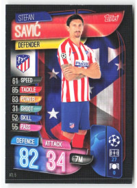Stefan Savić, Card, 2019-20 Topps Match Attax UEFA Champions League, BASE