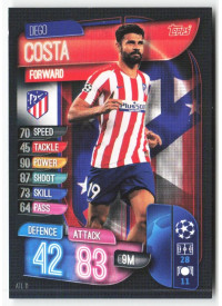 Diego Costa, Card, 2019-20 Topps Match Attax UEFA Champions League, BASE