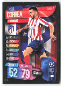 Ángel Correa, Card, 2019-20 Topps Match Attax UEFA Champions League, BASE