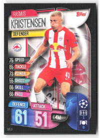 Rasmus Kristensen, Card, 2019-20 Topps Match Attax UEFA Champions League, BASE
