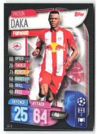 Patson Daka, Card, 2019-20 Topps Match Attax UEFA Champions League, BASE