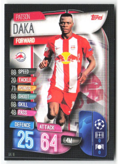 Patson Daka, Kartička, 2019-20 Topps Match Attax UEFA Champions League, BASE