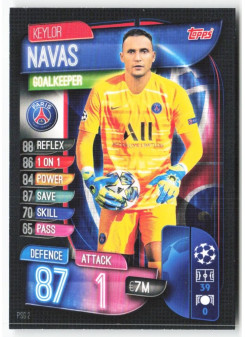 Keylor Navas, Card, 2019-20 Topps Match Attax UEFA Champions League, BASE