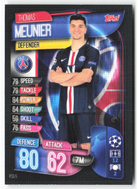 Thomas Meunier, Card, 2019-20 Topps Match Attax UEFA Champions League, BASE