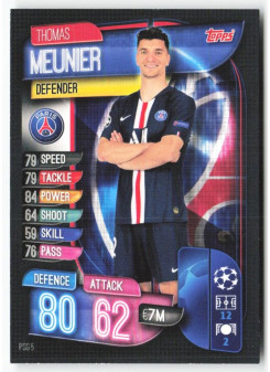 Thomas Meunier, Card, 2019-20 Topps Match Attax UEFA Champions League, BASE