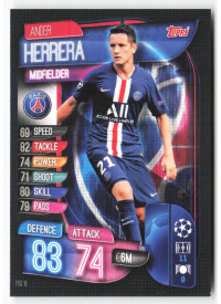 Ander Herrera, Card, 2019-20 Topps Match Attax UEFA Champions League, BASE