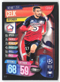 Mehmet Zeki Çelik, Card, 2019-20 Topps Match Attax UEFA Champions League, BASE
