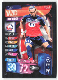 Yusuf Yazici, Card, 2019-20 Topps Match Attax UEFA Champions League, BASE