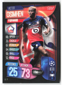 Victor Osimhen, Card, 2019-20 Topps Match Attax UEFA Champions League, BASE