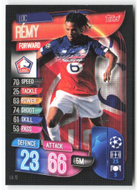Loïc Rémy, Card, 2019-20 Topps Match Attax UEFA Champions League, BASE