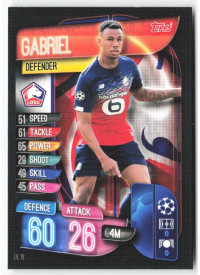 Gabriel, Card, 2019-20 Topps Match Attax UEFA Champions League, BASE