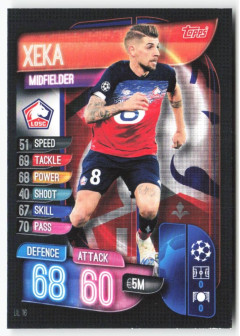 Xeka, Card, 2019-20 Topps Match Attax UEFA Champions League, BASE