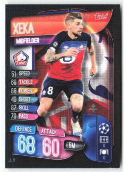 Xeka, Card, 2019-20 Topps Match Attax UEFA Champions League, BASE