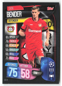 Sven Bender, Card, 2019-20 Topps Match Attax UEFA Champions League, BASE