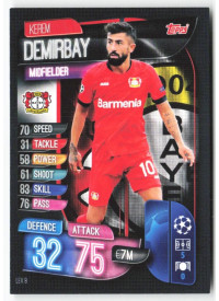 Kerem Demirbay, Card, 2019-20 Topps Match Attax UEFA Champions League, BASE
