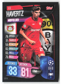 Kai Havertz, Card, 2019-20 Topps Match Attax UEFA Champions League, BASE