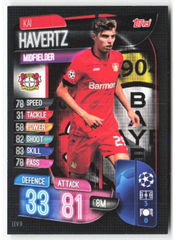 Kai Havertz, Card, 2019-20 Topps Match Attax UEFA Champions League, BASE