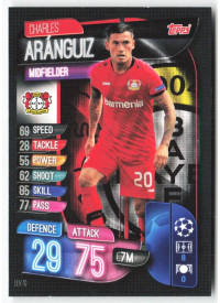 Charles Aránguiz, Card, 2019-20 Topps Match Attax UEFA Champions League, BASE