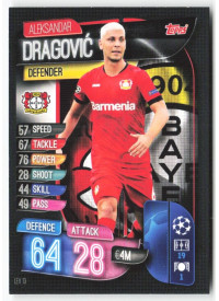 Aleksandar Dragović, Card, 2019-20 Topps Match Attax UEFA Champions League, BASE