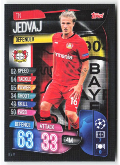 Tin Jedvaj, Card, 2019-20 Topps Match Attax UEFA Champions League, BASE