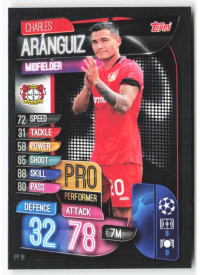 Karim Bellarabi, Card, 2019-20 Topps Match Attax UEFA Champions League, BASE