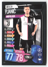 Miralem Pjanić, Card, 2019-20 Topps Match Attax UEFA Champions League, BASE