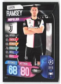 Aaron Ramsey, Card, 2019-20 Topps Match Attax UEFA Champions League, BASE