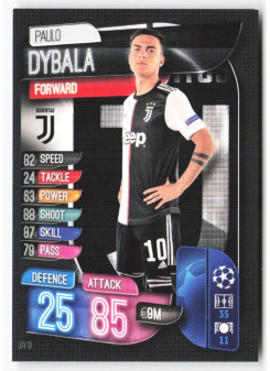 Paulo Dybala, Card, 2019-20 Topps Match Attax UEFA Champions League, BASE