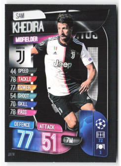 Sami Khedira, Card, 2019-20 Topps Match Attax UEFA Champions League, BASE