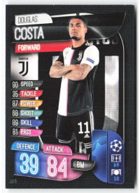 Douglas Costa, Card, 2019-20 Topps Match Attax UEFA Champions League, BASE