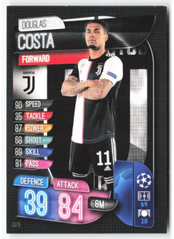 Douglas Costa, Card, 2019-20 Topps Match Attax UEFA Champions League, BASE