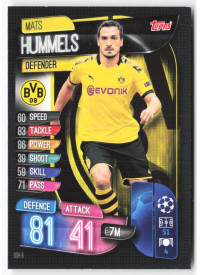 Mats Hummels, Card, 2019-20 Topps Match Attax UEFA Champions League, BASE