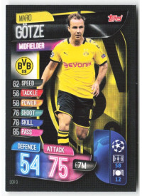 Mario Gotze, Card, 2019-20 Topps Match Attax UEFA Champions League, BASE