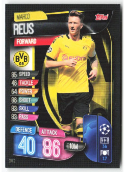 Marco Reus, Card, 2019-20 Topps Match Attax UEFA Champions League, BASE