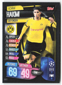 Achraf Hakimi, Card, 2019-20 Topps Match Attax UEFA Champions League, BASE