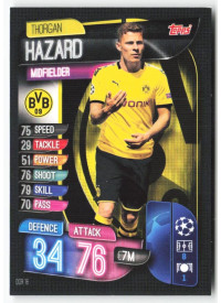 Thorgan Hazard, Card, 2019-20 Topps Match Attax UEFA Champions League, BASE