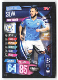 Bernardo Silva, Card, 2019-20 Topps Match Attax UEFA Champions League, BASE