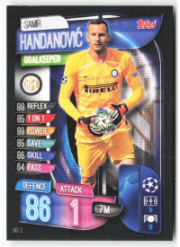 Samir Handanović, Card, 2019-20 Topps Match Attax UEFA Champions League, BASE