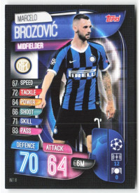 Marcelo Brozović, Card, 2019-20 Topps Match Attax UEFA Champions League, BASE