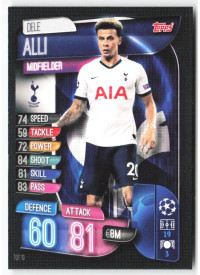 Dele Alli, Card, 2019-20 Topps Match Attax UEFA Champions League, BASE