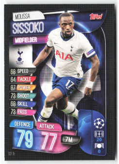 Moussa Sissoko, Card, 2019-20 Topps Match Attax UEFA Champions League, BASE
