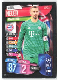 Manuel Neuer, Card, 2019-20 Topps Match Attax UEFA Champions League, BASE