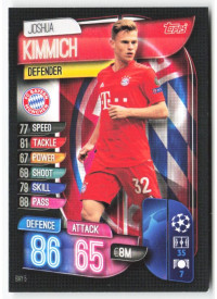 Joshua Kimmich, Card, 2019-20 Topps Match Attax UEFA Champions League, BASE