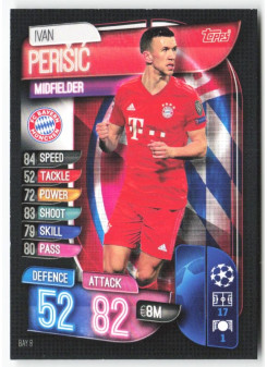 Ivan Perisić, Card, 2019-20 Topps Match Attax UEFA Champions League, BASE
