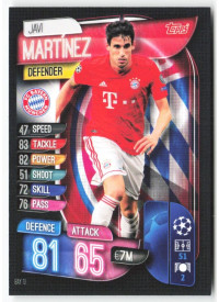 Javi Martínez, Card, 2019-20 Topps Match Attax UEFA Champions League, BASE